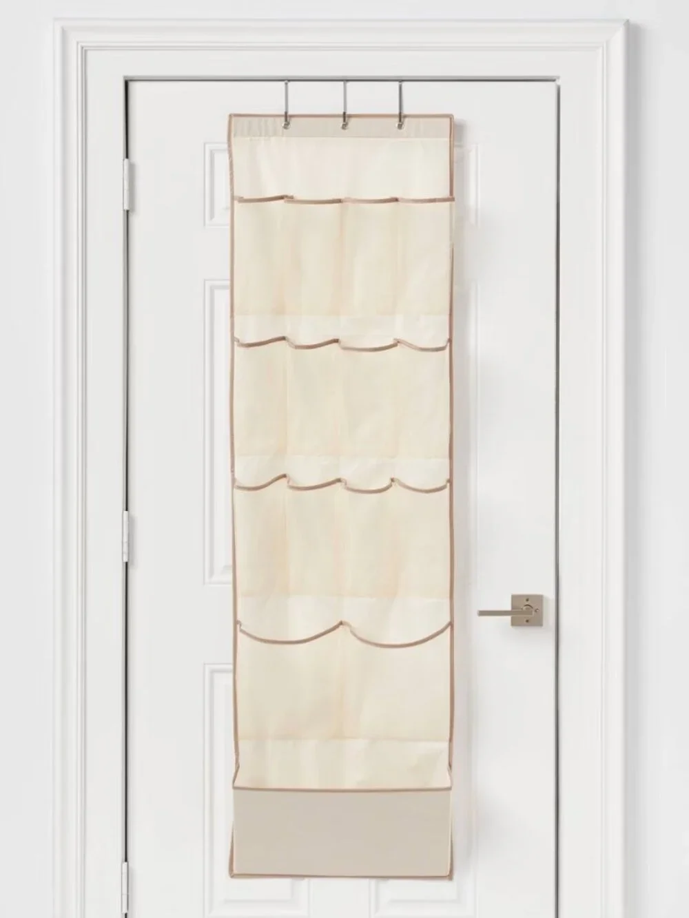 15 Pocket Over-the-Door Hanging Shoe Storage - Tan